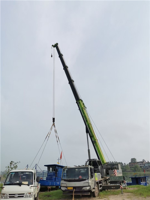 盈江县桥梁建设吊装案例